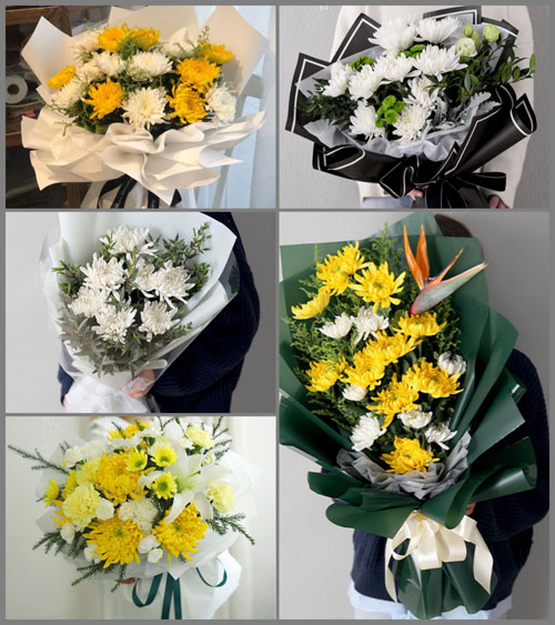 黑龙江黑河嫩江县塔溪乡白事花束代送